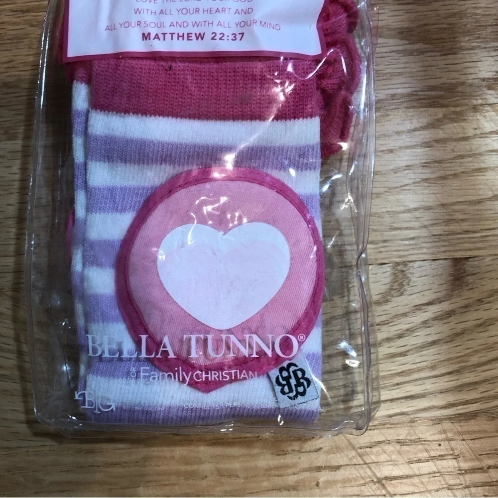 Bella Tunno Legwarmers NEW Ruffles Heart Purple Pink Leg Warmers